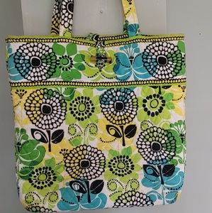 Vera bradley lime's up cotton quilted cotton